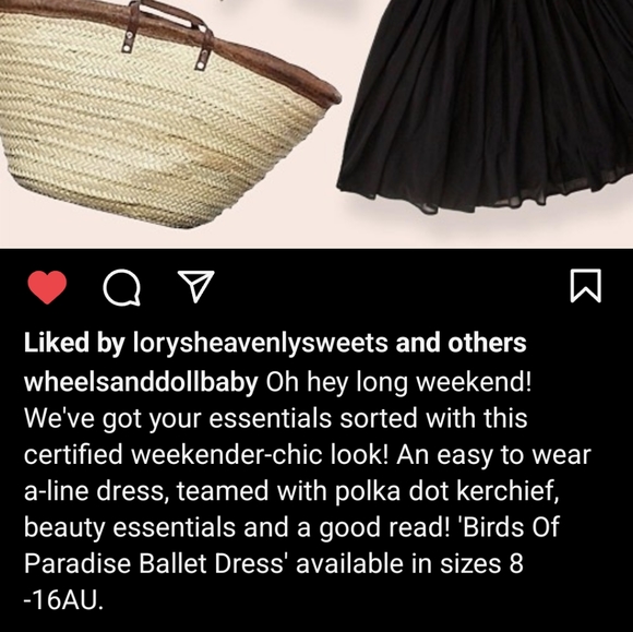 Wheels & Dollbaby - Birds of Paradise dress, size 12 - Picture 4 of 6